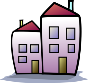 Two Homes Clip Art
